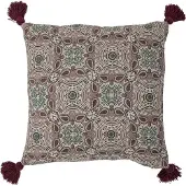 Creative Collection Fibi-kussen, paars, gerecycled katoen
