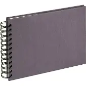 Walther design SA-509-R Cloth - Spiraal album - Formaat 23 x 17 cm - Antraciet