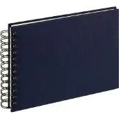 Walther design SA-509-U Cloth - Spiraal album - Formaat 23 x 17 cm - Donkerblauw