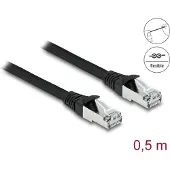 DeLOCK RJ45 Network Cable Cat.6A S/FTP PUR Outdoor 0.5 m black