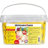Eberhard Faber boetseerklei - zelfhardend - 3 kg in een emmer - wit - EF-570103