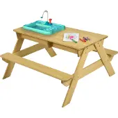 Tp Toys Wood kinder picknick tafel met waterbak