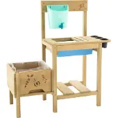 Tp Toys Grow up houten plantentafel en modderkeuken 88x83x34 cm