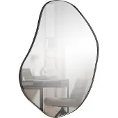 Woood Romee Organische Spiegel - Metaal - Zwart - 100x70x4
