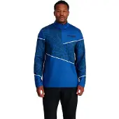 Spyder Vital 1/2 Zip Skipully heren Blauw dessin 2XL