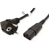 Bachmann Stroomkabel, recht IEC-Female, zwart, 1 m