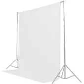 Caruba Achtergronddoek 3x6m Wit 536430