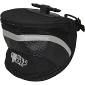 Vwp zadeltas luxe l-nylon m/klik-sluit. zwart