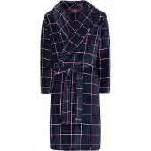 Pastunette for men fleece badjas donkerblauw Heren