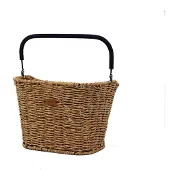 Wicked Seagrass - Fietsmand met Hengels - Riet - Licht Bruin - Aan Stuur