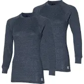 Heatkeeper Thermoshirt - Dames - Antraciet - L - Set van 2