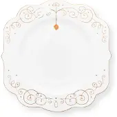 Pip studio Royal Winter White bord (Ø17 cm)