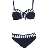 Sunflair Bikini navy / wit