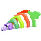 Hape Stapelblokken Olifanten-Safari 1 St