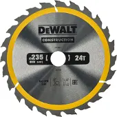 DeWalt Ø 235mm Asgat 30mm 24T Cirkelzaagblad voor Hout | Construction - DT1954-QZ