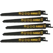 DeWalt - Reciprozaagblad - 152mm - HCS Staal - Set van 5