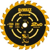 Dewalt DT1669 Extreme Cirkelzaagblad - 184 X 16 X 24T - Hout