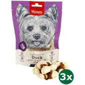 WANPY 3x100 gr Wanpy oven-roasted duck jerky / rawhide wraps hondensnack