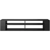 Selsey TV-meubel Frederique | Design spaanplaat zwart 140x30x31 cm tv-meubels | NADUVI