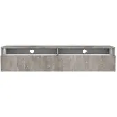 Selsey TV-meubel Mathias | Design spaanplaat grijs 140x30x31 cm tv-meubels | NADUVI