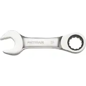 Stanley - FATMAX Stubby Ringsteeksleutel met ratel 19mm - Steeksleutel - Sleutelgereedschap - 1 Stuk(s)