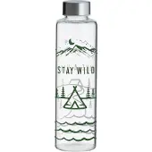 Typhoon PURE STAY WILD Trinkflasche aus Glas, 600 ml