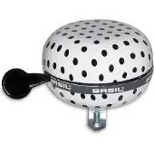 Basil polkadot - fietsbel - wit / zwart