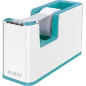 Leitz WOW Plakbandhouder - Inclusief 1 Rol Plakband - IJsblauw/Wit