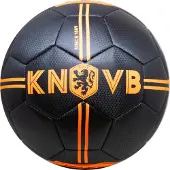 Toychamp KNVB bal zwart carbon met logo KNVB Oranje size 5