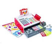 Hape Speelkassa met Geluid en Licht - Rekenmachine, Muntgeld en Bankpas - Rollenspel Winkeltje Spelen - 3 Jaar+