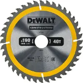 DeWalt cirkelzaagblad 190x30x2,6mm 40T