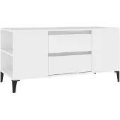 vidaXL Tv-meubel 102x44,5x50 cm bewerkt hout wit