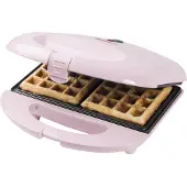 Bestron Wafelijzer - ASW401P - 700W - 2 wafels - Anti aanbaklaag - Roze - 5 jaar garantie