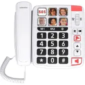 SwissVoice Vaste telefoon voor senioren, Swiss Voice Xtra 1110, wit