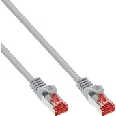 InLine Patchkabel, S/FTP (PiMf), Cat.6, 250 MHz, PVC, koper, grijs, 25m