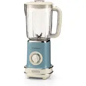Ariete 0568/15 - Vintage blender - 500 Watt - 1,5L inhoud - 2 snelheden met pulse - Blauw