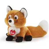 Trudi - Classic Knuffel Vos Vicky 19 cm - Handgemaakt in Italie - Hoge kwaliteit pluche knuffel - Knuffeldier voor jongens en meisjes - Bruin Wit - 16x18x19 cm maat S