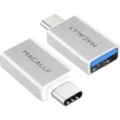 Macally USB-C Naar USB Adapter Zilver