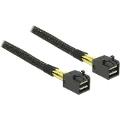 DeLOCK Mini-SAS HD SFF-8643 naar Mini-SAS HD SFF-8643 data kabel / zwart - 1 meter