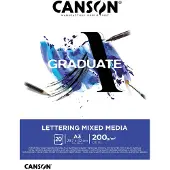 Canson Studienblock GRADUATE LETTERING MIXED MEDIA, DIN A3