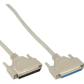 InLine Seriële verlengkabel, 37-pins stekker / bus, 1:1 bezet, 1m