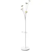 Alba FESTY - Kapstok met 5 haken - Hout/Wit - Hoogte 175cm