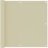 vidaXL Balkonscherm 90x300 cm oxford stof crème