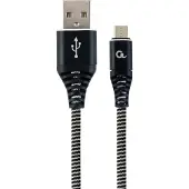 Cablexpert CC-USB2B-AMMBM-1M-BW USB Kabel USB 2.0 Micro-USB B USB A Schwarz