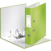 Leitz WOW Gelamineerde Ordner - Capaciteit van 600 A4-Vel - Rugbreedte van 80mm - Groen