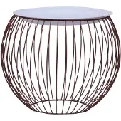 vidaXL Salontafel Ø 51 cm goudkleurig