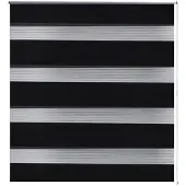 vidaXL Duo Rolgordijn 80x150cm Zwart online kopen