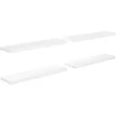 vidaXL Wandschappen zwevend 4 st 90x23,5x3,8 cm MDF hoogglans wit