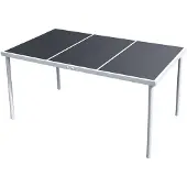 vidaXL Tuintafel 150x90x74 cm zwart online kopen