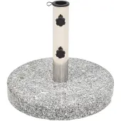 vidaXL Parasolvoet rond 20 kg graniet